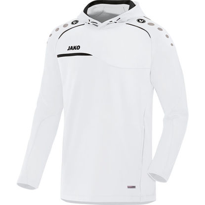 Afbeeldingen van JAKO Sweater met kap Prestige wit/zwart (8858/00) - SALE